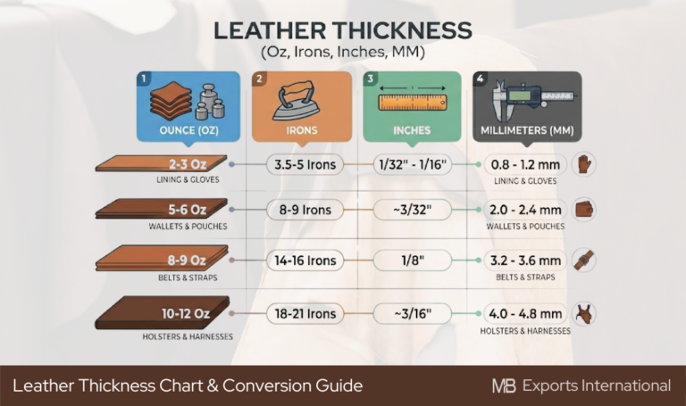 Leather Thickness Chart